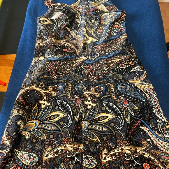 Patterned Corduroy Overall Dress - Picture 7 of 8